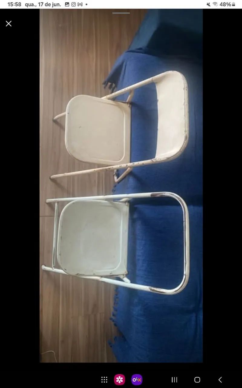 2 CADEIRAS DE FERRO