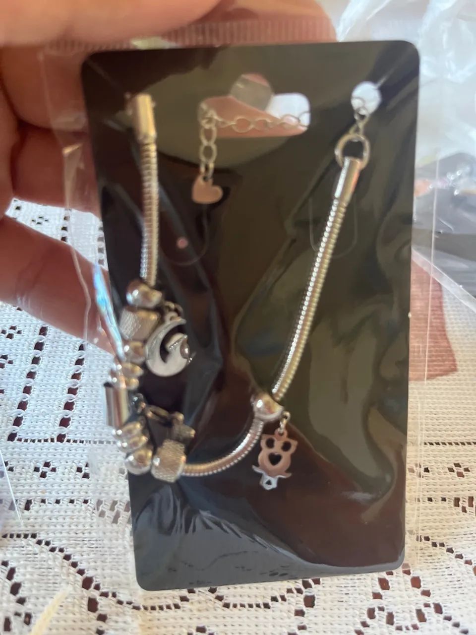 Pulseira tipo pandora em aço inoxidável - Foto 2