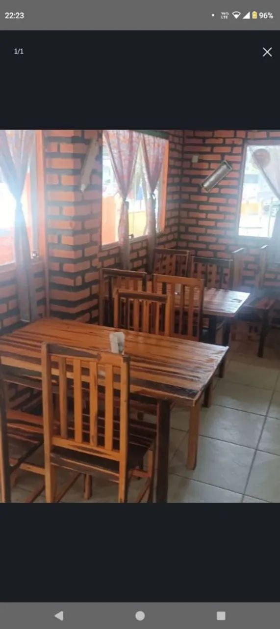 MESAS e cadeiras madeira para restaurante e residência  - Foto 3