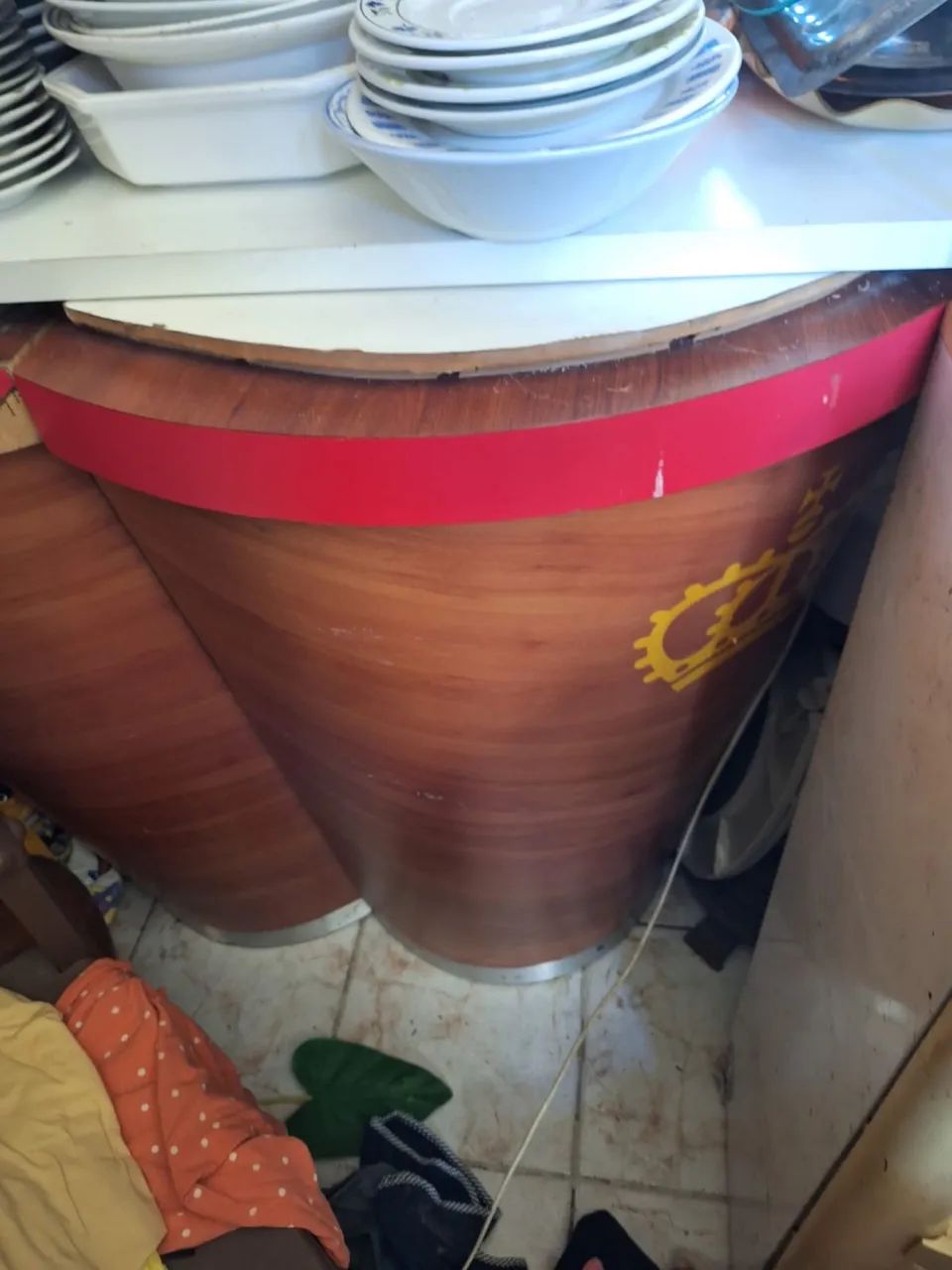 banqueta de bistrô em madeira maciça