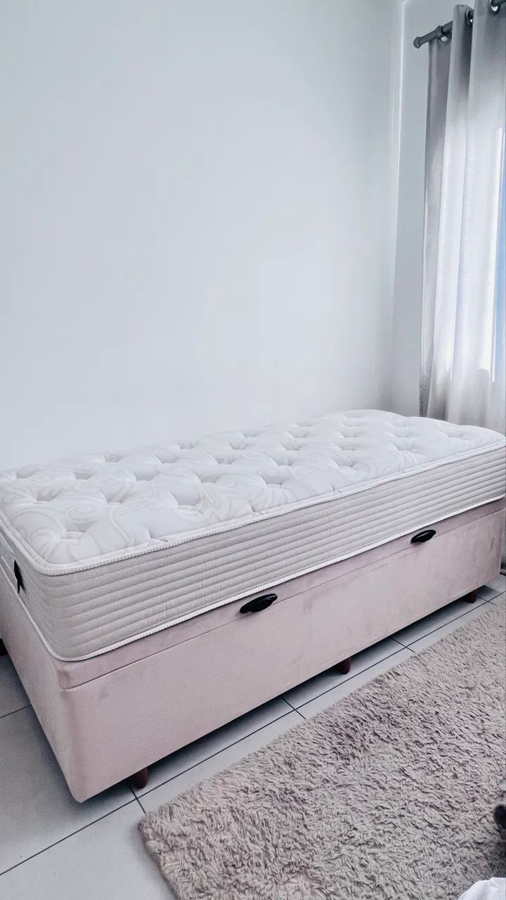 Cama box solteiro base suede  - Foto 2