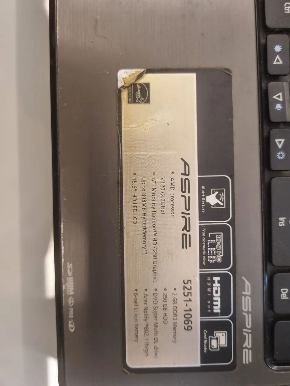 Notebook Aspire - Foto 2