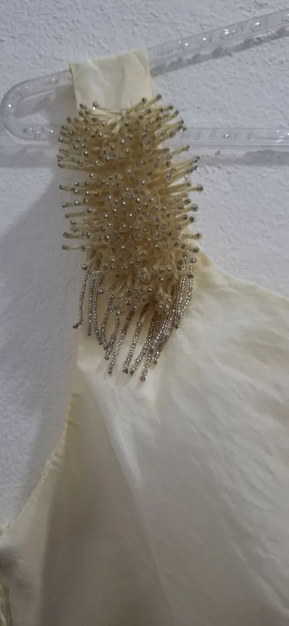 VESTIDO DE FESTA OFF-WHITE - Foto 3