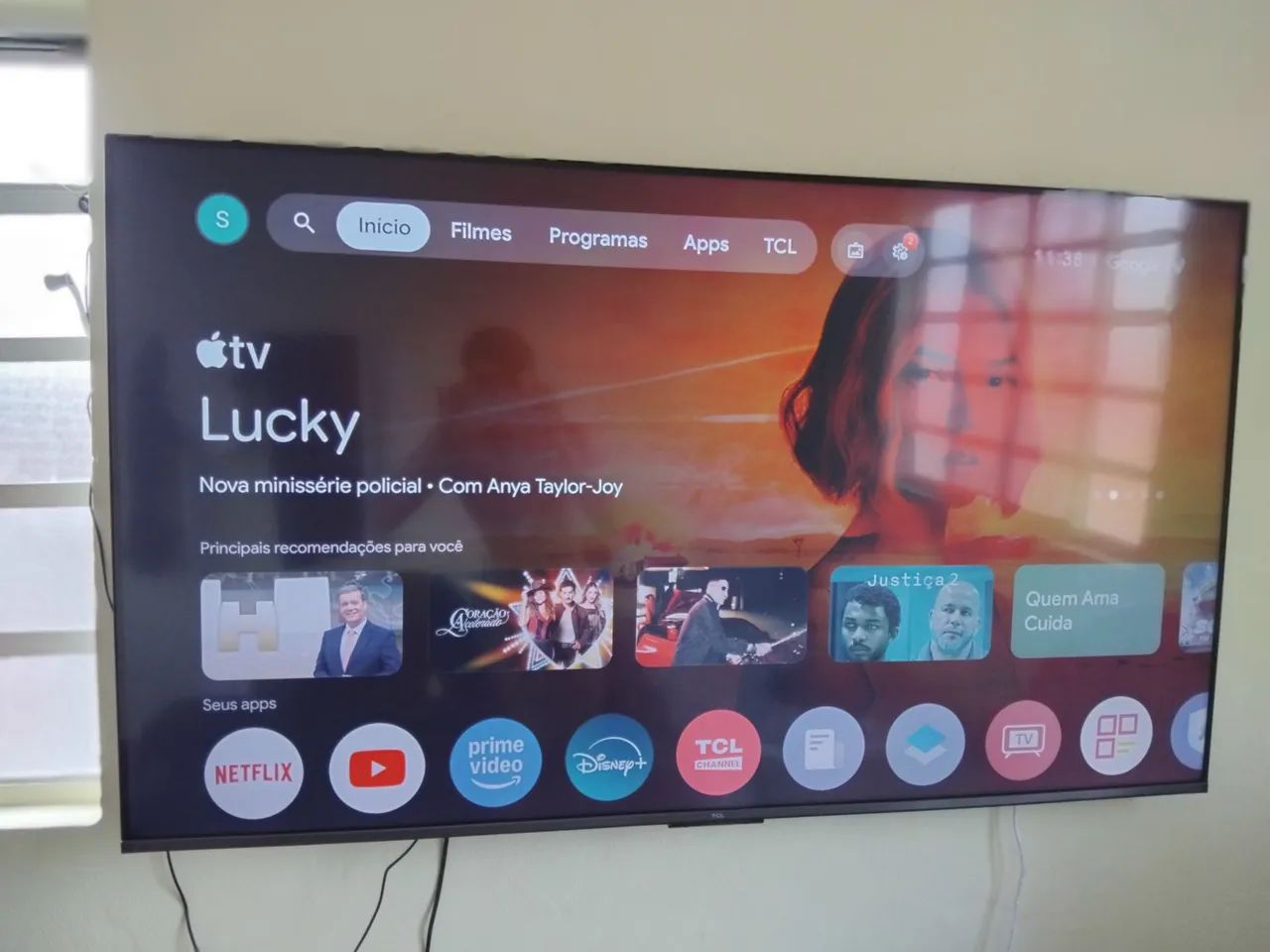 TV 4K 55 Polegadas QLed TCL (ler descrição) - Foto 4