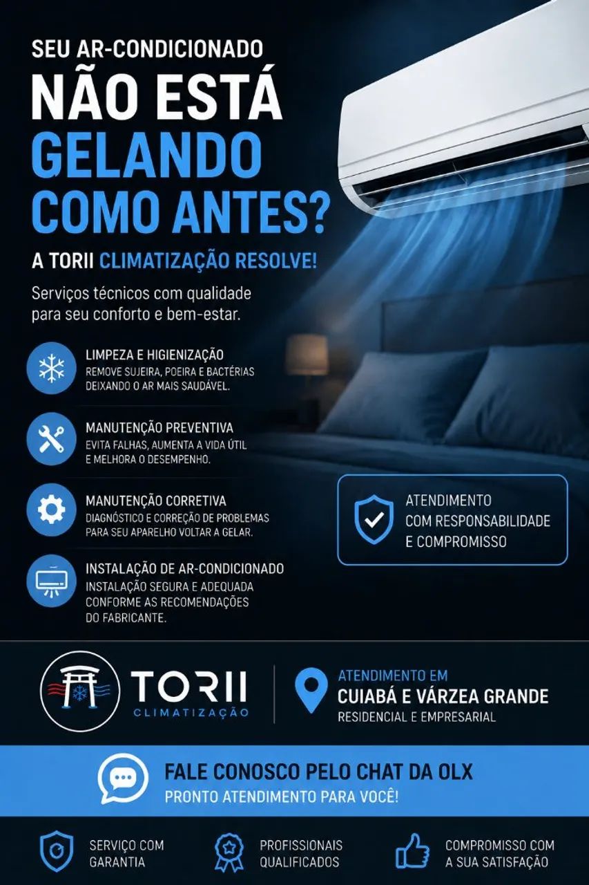 Manutenção e Limpeza de Ar-Condicionado em Cuiabá
