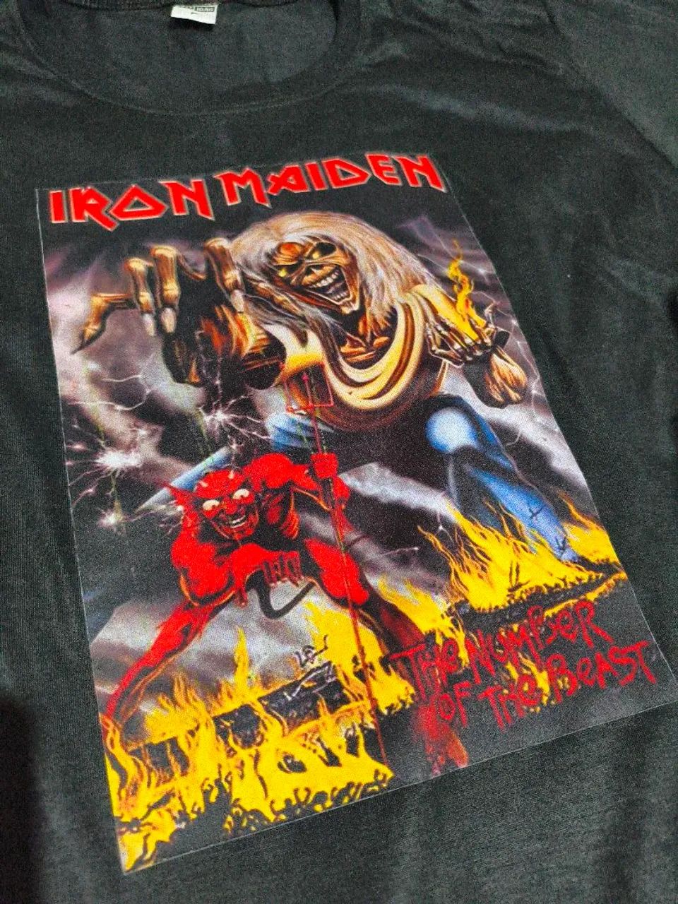 Blusa simples Iron Maiden P - Foto 4