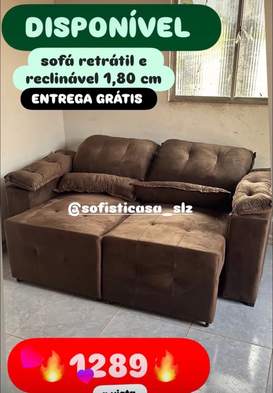 sofá novos , entrega grátis, sofá a partir de 549 - Foto 4