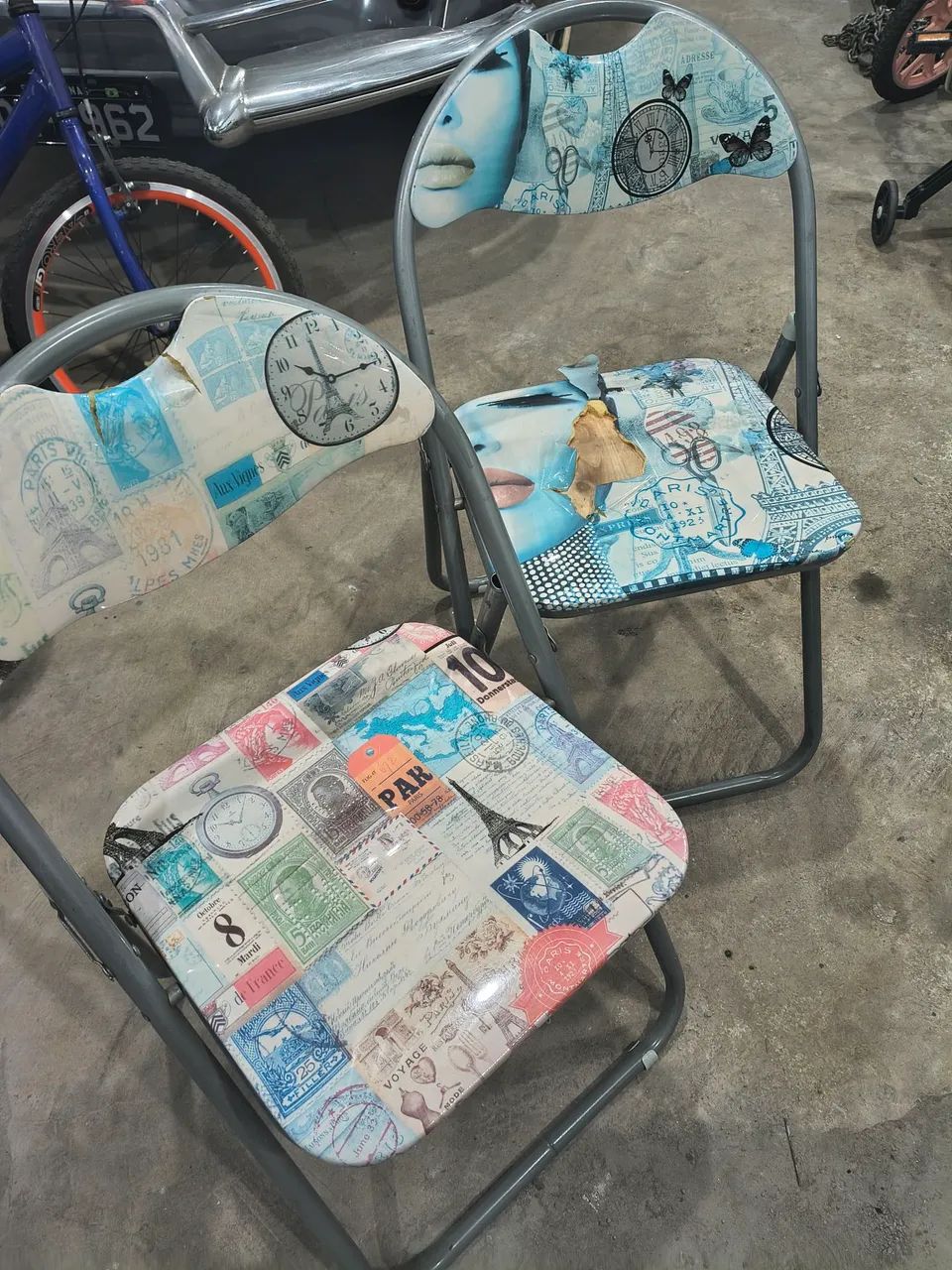 Conjunto 4 cadeiras ferro - Foto 3