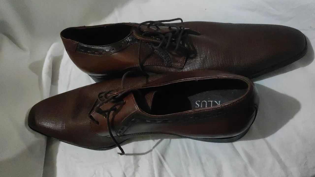 Sapato Social Derby Klus Original Marrom 43 - Foto 3