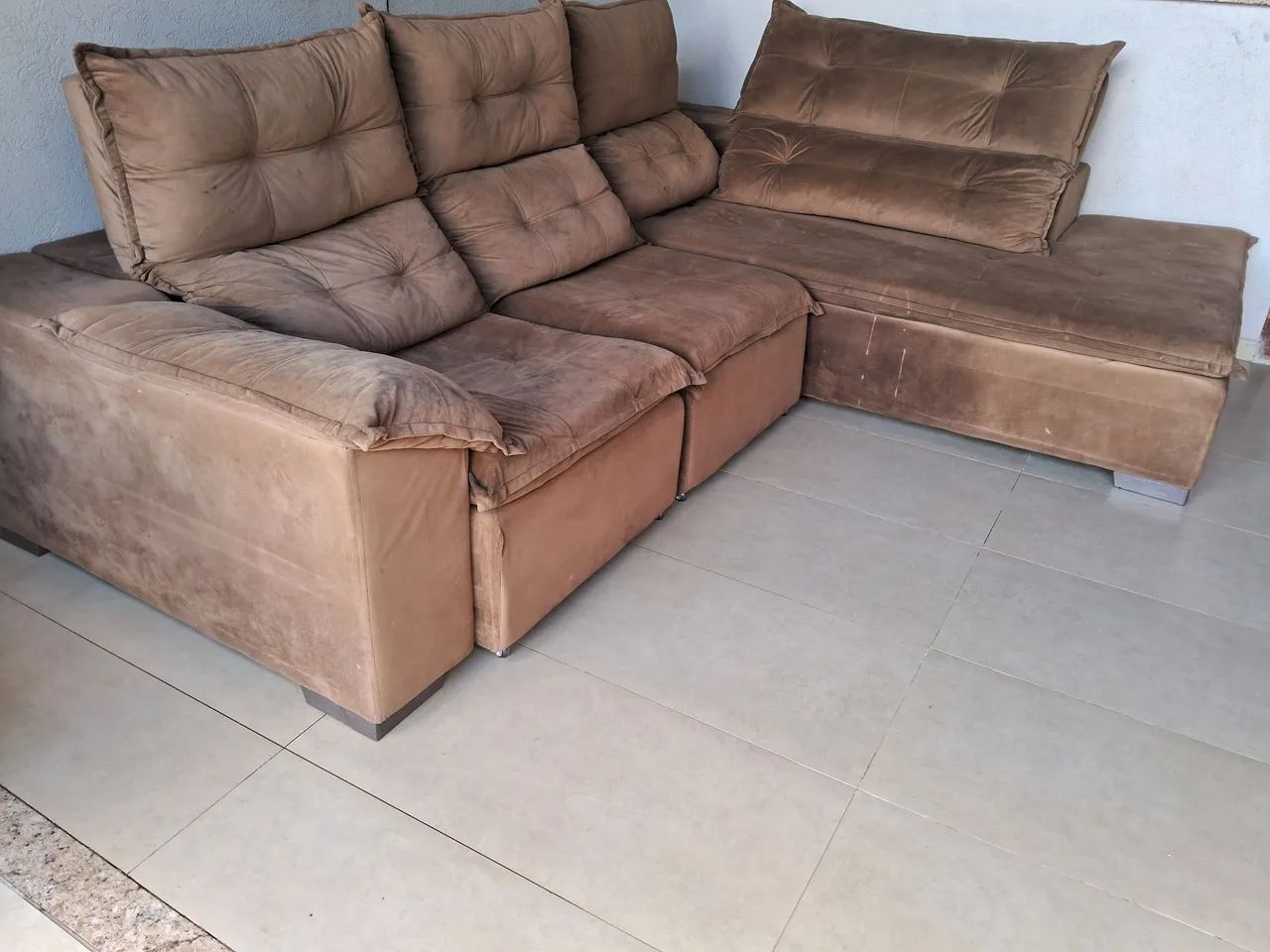 Sofá de canto retrátil e reclinável  - Foto 3
