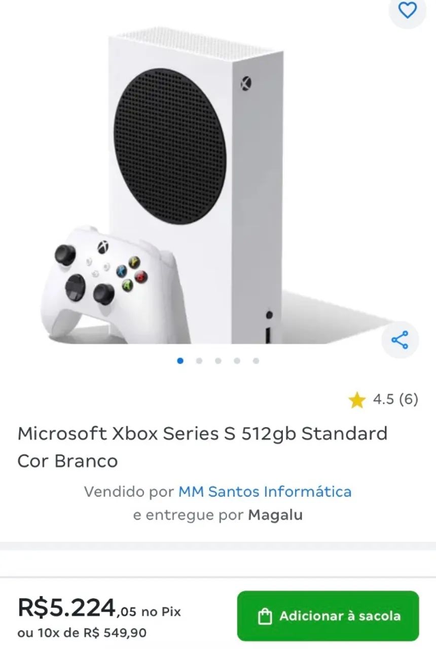 Xbox séries s - Consoles de Vídeo Game - Mateus Leme 1535976196 | OLX