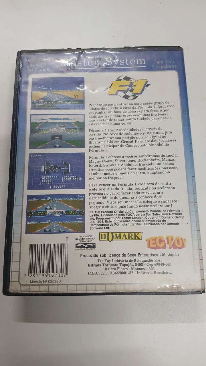 Jogo Fórmula 1 original Master System - Foto 2