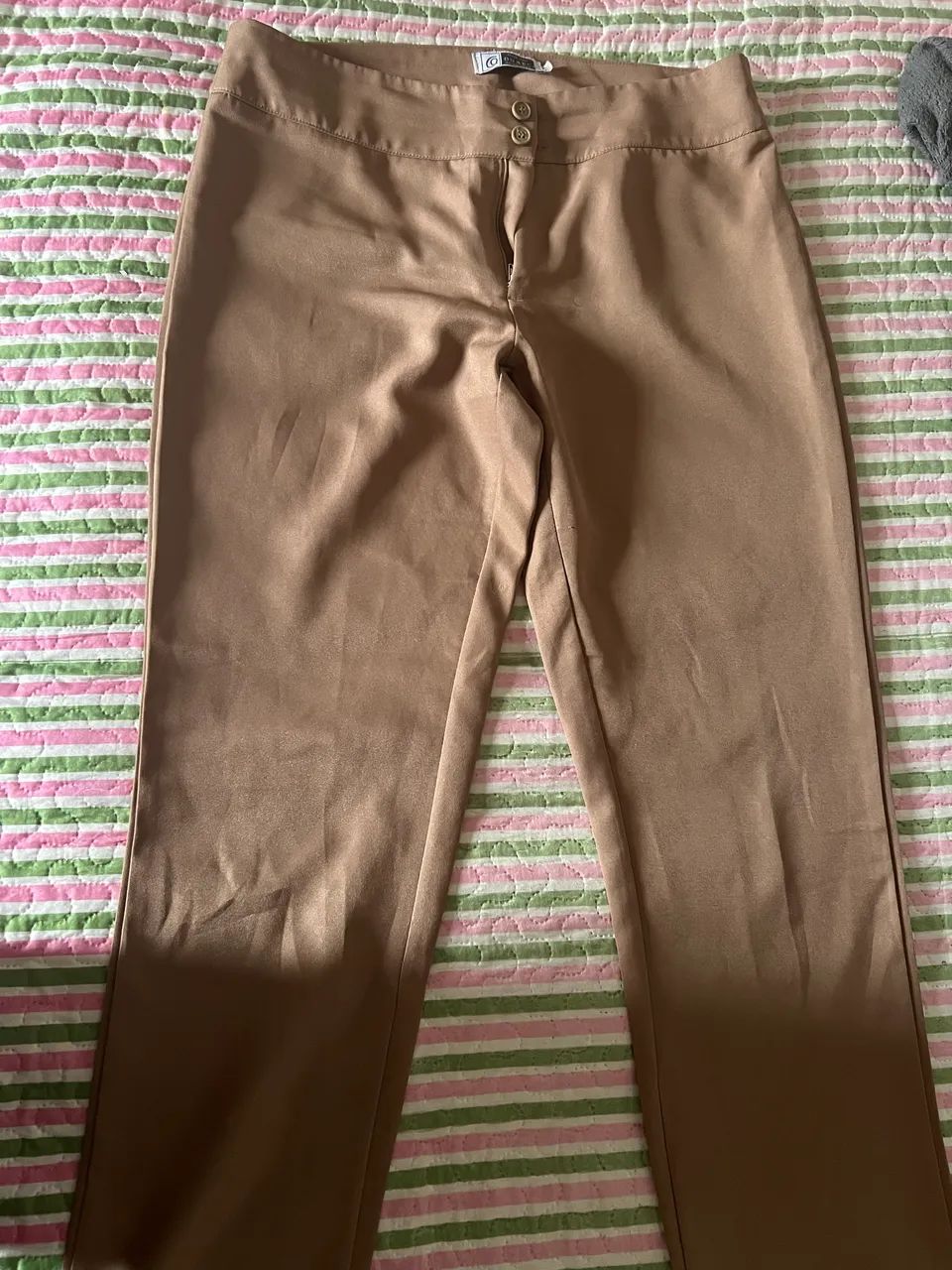 Calça marrom alfaiaria 