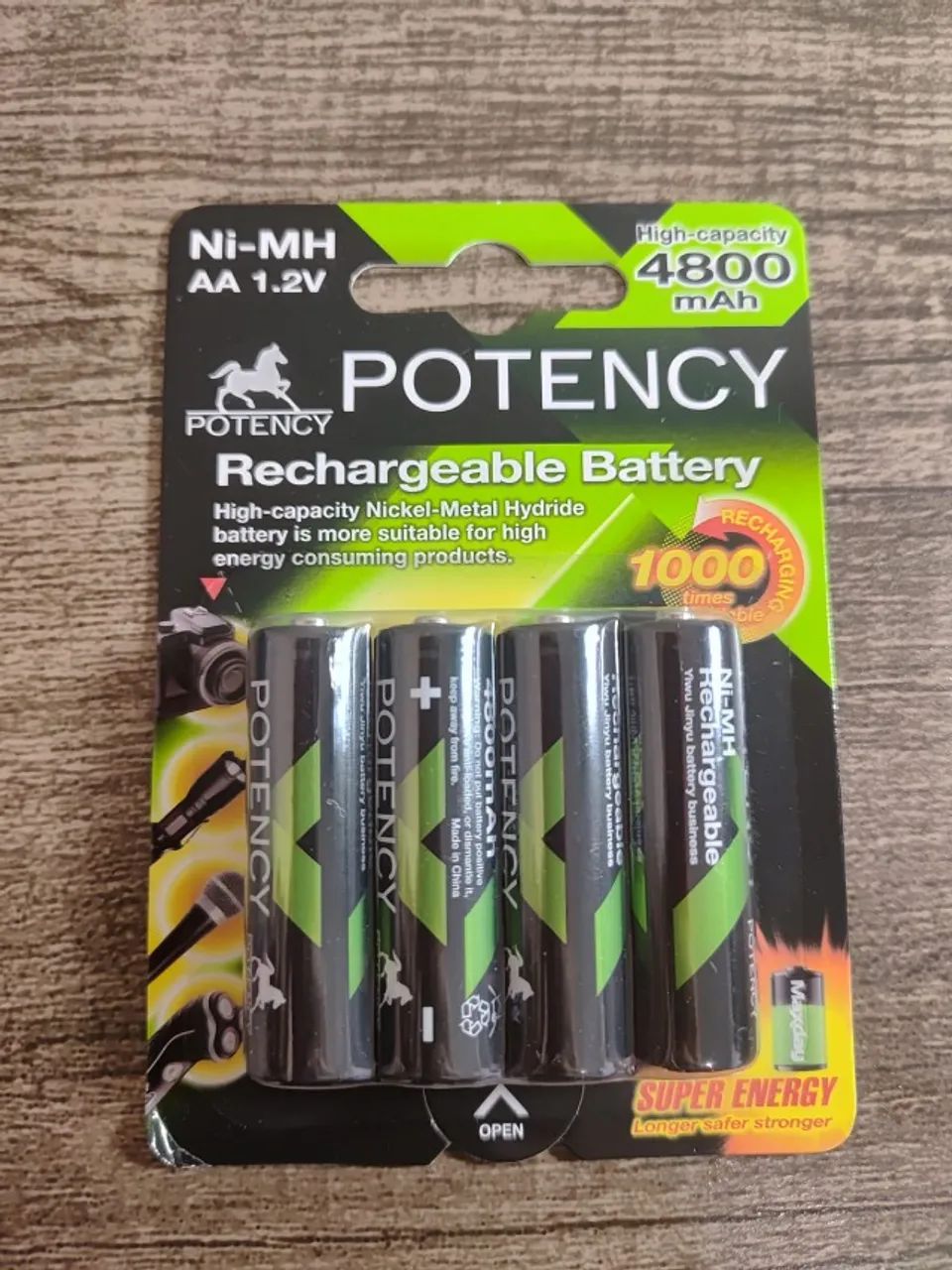 ? Pilha Recarregável AA Potency 4800mAh 1.2V - Alta Performance e Durabilidade - Foto 3