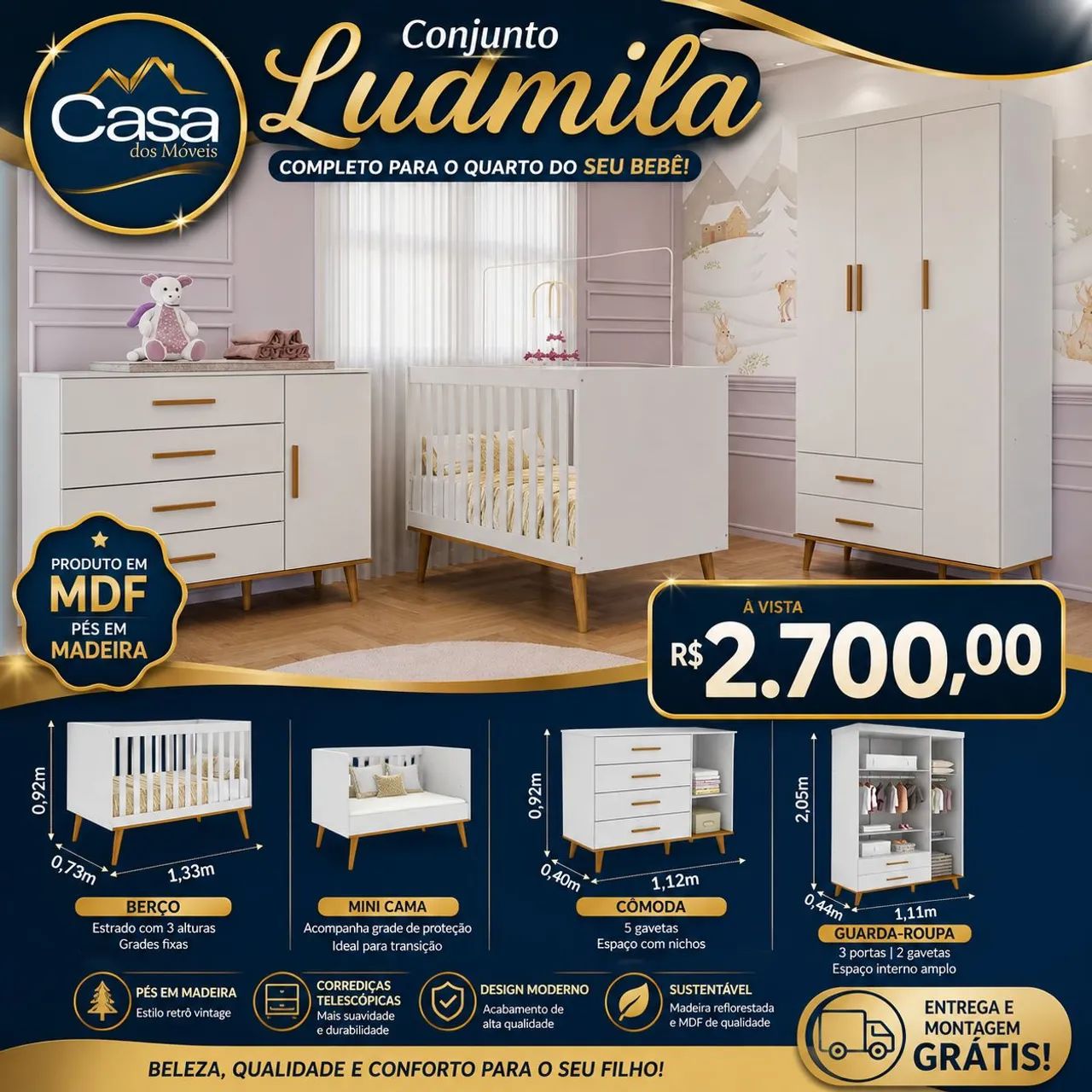 Quarto de bebê Ludimila 