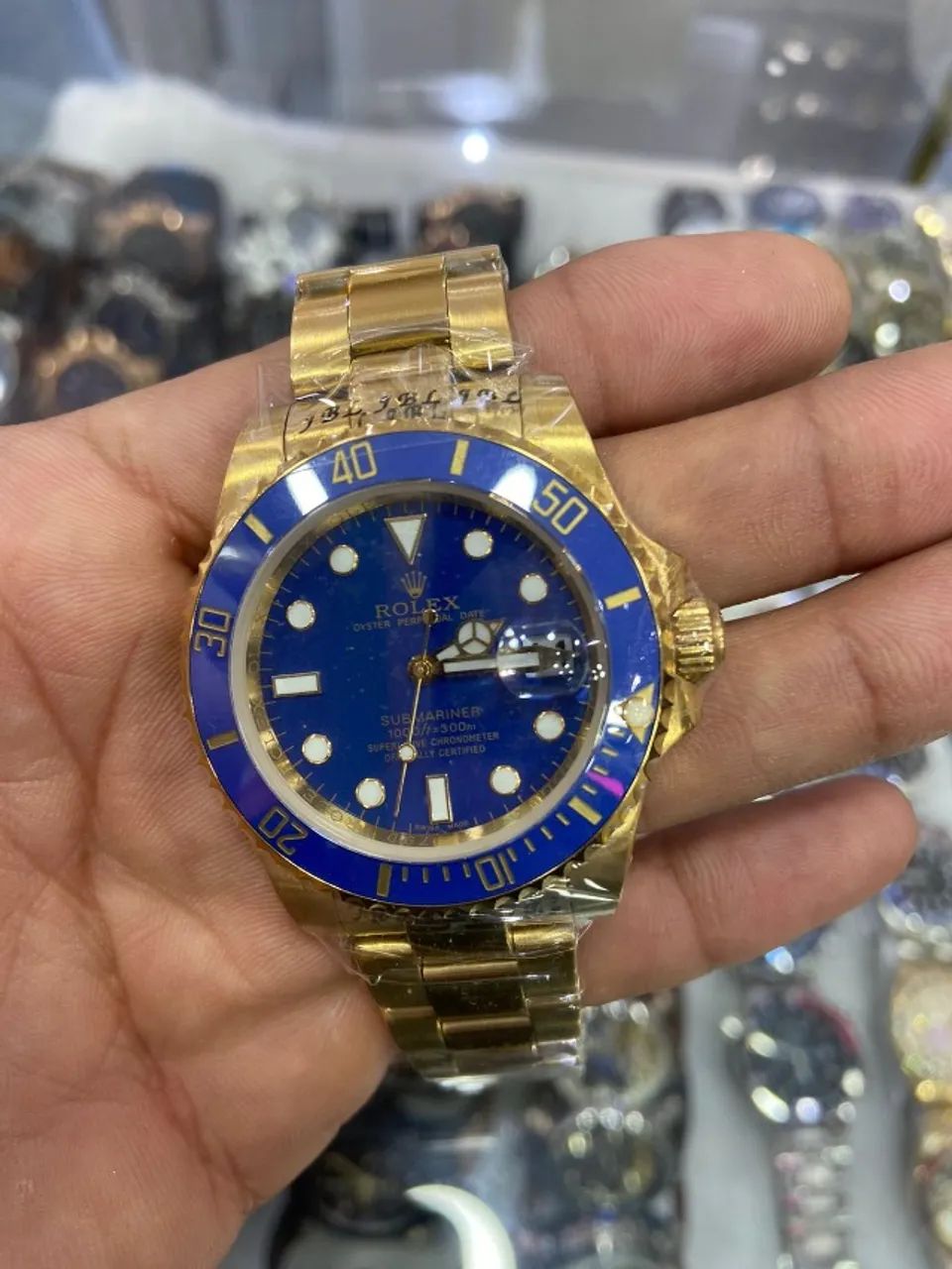 Rolex Submariner Date Dourado E Azul Automático Premium C Garantia - Foto 3