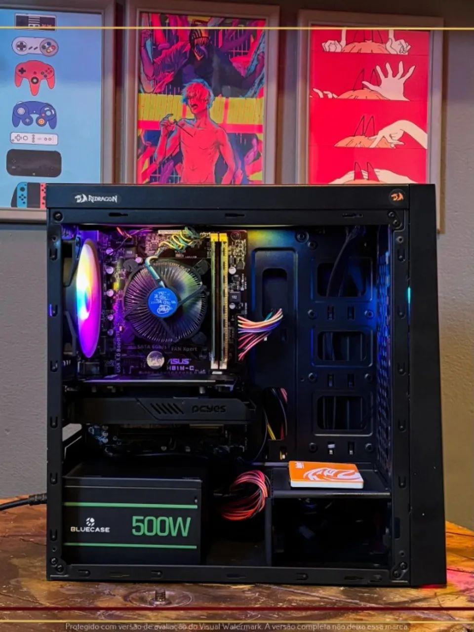Setup Intel i5 4590, 16gb, 256gb SSD, RX 550 4gb, Fonte 500W, Gabinete AeroCool - Foto 2