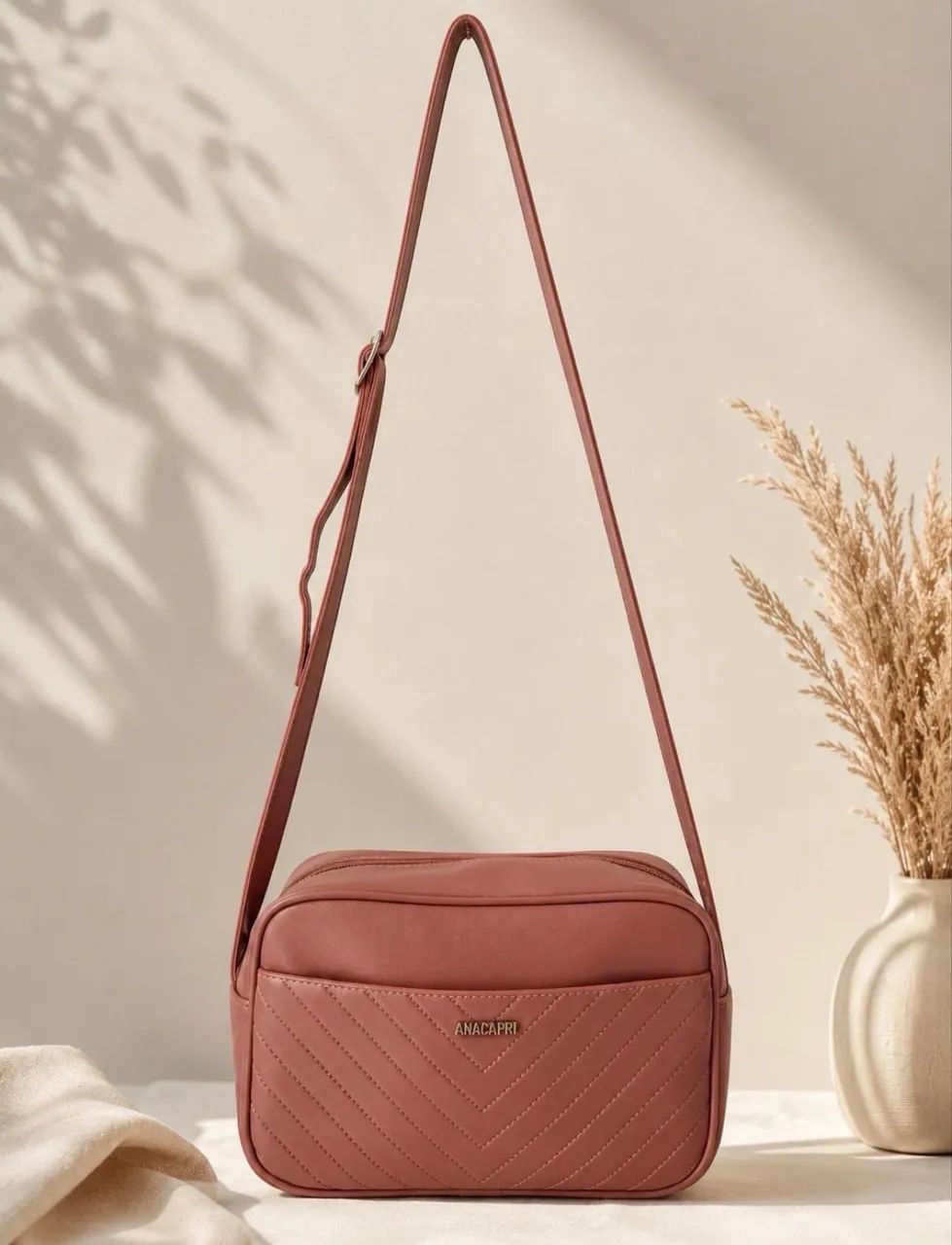 Bolsa Tiracolo AnaCapri Rosa 