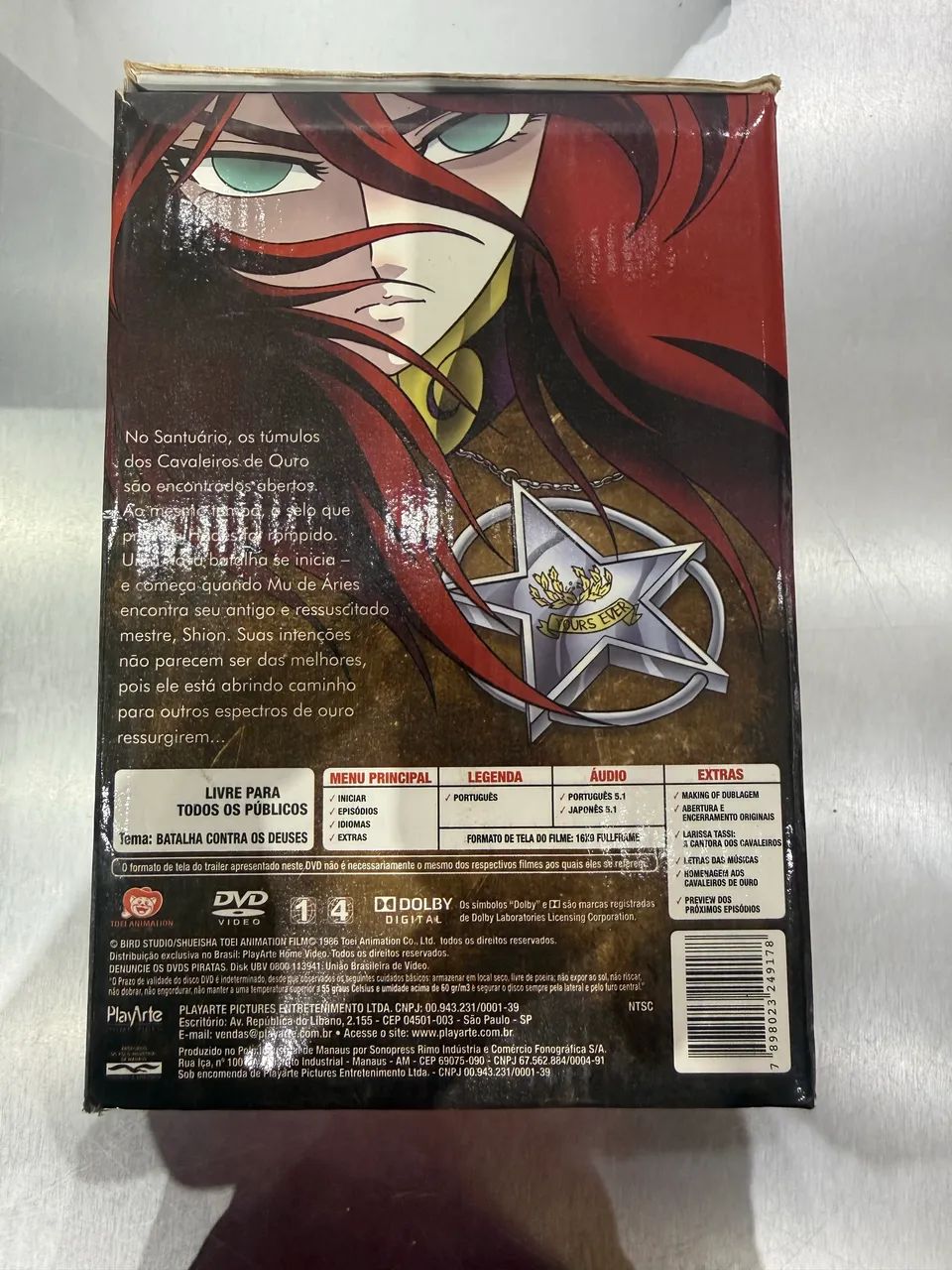 Box Os Cavaleiros do Zodíaco - A Saga de Hades Completa 14 DVDs