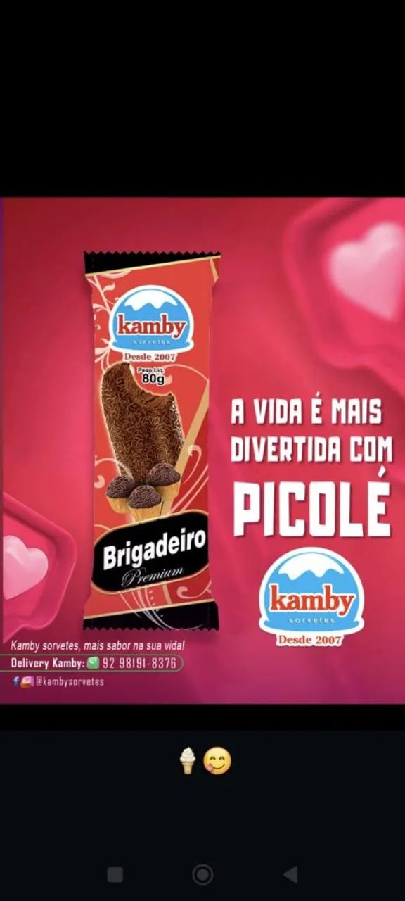 Vamos ganhar dinheiro com picole de qualidade? R$1 