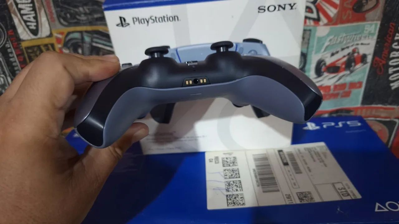 Controle PS5 sem Fio DualSense -  Sterling Silver - Foto 5