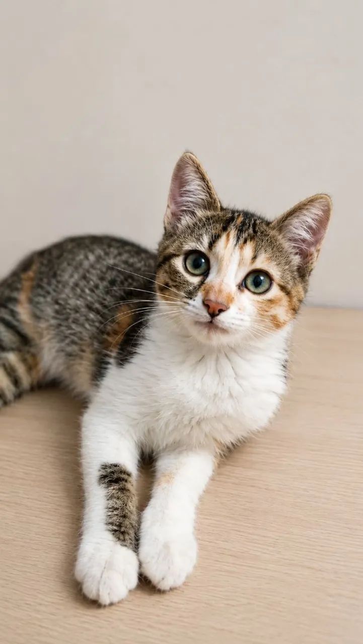 Linda gatinha tricolor muito dócil para adoção responsável. - Foto 4