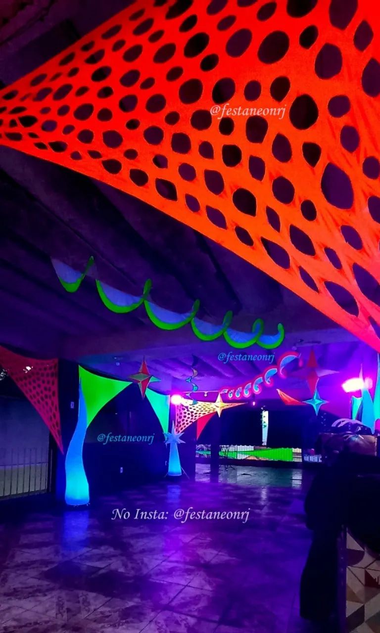 Festa neon parcial ou completa decoração - Foto 4