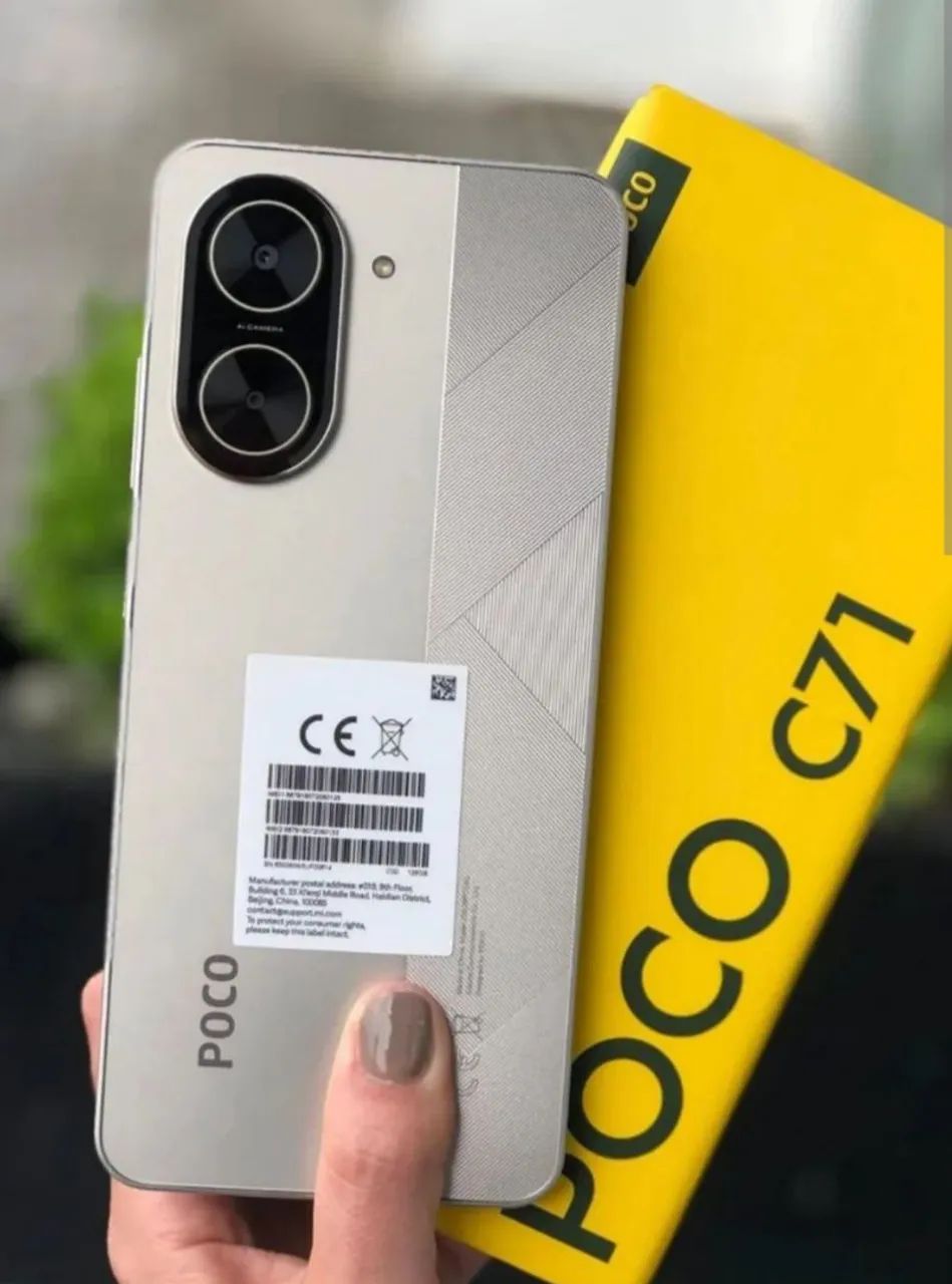 POCO C71 128GB - 4GB RAM - (PRETO E CINZA) - Celulares e