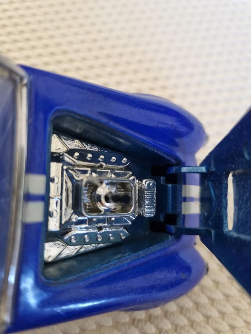 Carrinho Miniatura Shelby Cobra 427 Kinsmart Azul - Foto 3