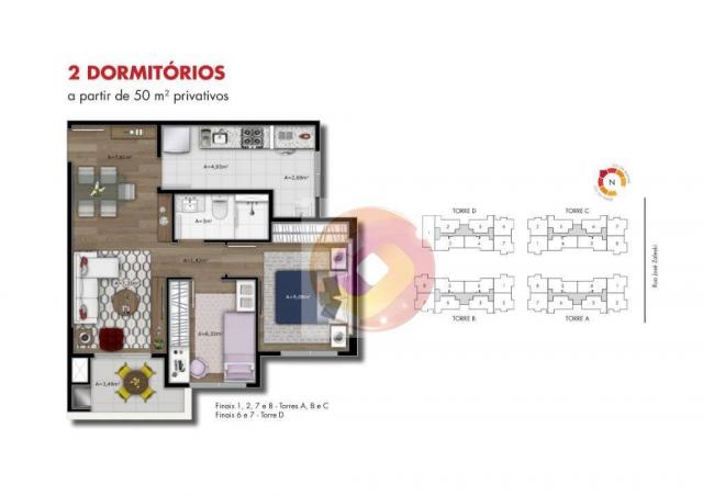 Apartamento com 2 dormitórios à venda, 51 m² por R$ 240.000,00 - Neoville - Curitiba/PR - Foto 10