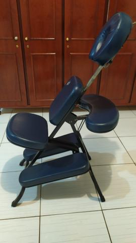Cadeira quick massage + vapor de ozônio + kit pedras para massagem