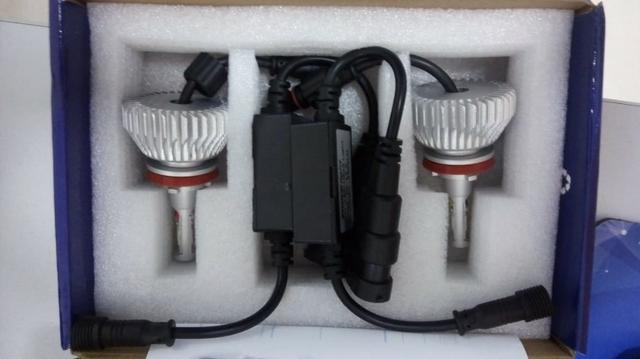 Lampada super Led 2D Headlight H8 6000K 12V / 24V 35W 6400lumens Carro, Moto, Caminhão - Foto 3