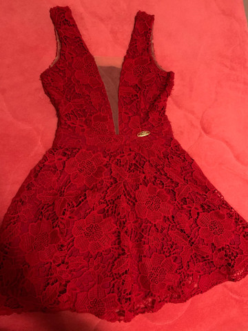 olx vestido vermelho