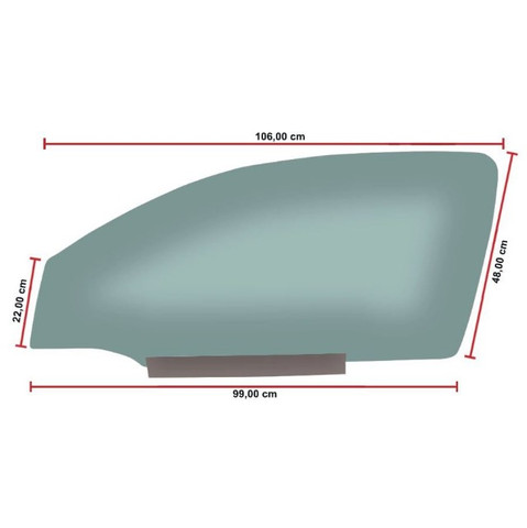 Vidro Porta Dianteira Esquerda Chevrolet Astra 98/11 Saint Gobain - Foto 2