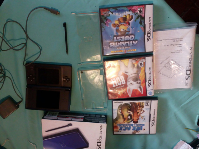 Nintendo DS Lite Azul + 3 Jogos + Fonte - Foto 6