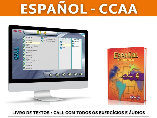 Espanhol CCAA 4 - Libro Texto + CALL c/ todos exercícios e áudios (Só baixar e instalar!) - Foto 2