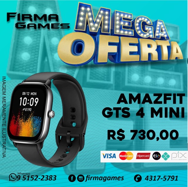 Xiaomi Smartwatch Amazfit GTS 4 Mini Azul