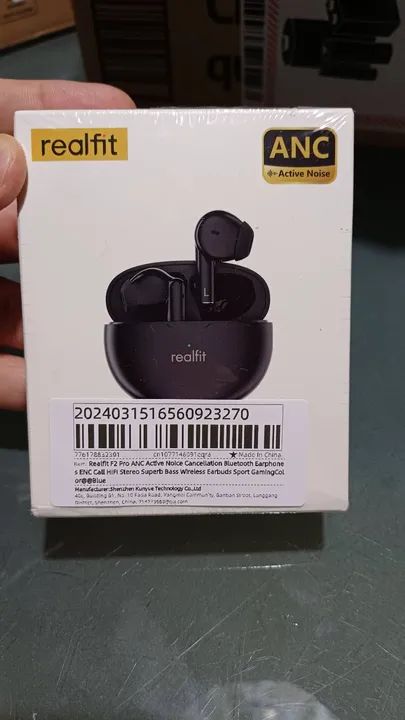 Fones de Ouvido Realfit F2 Pro ANC - Bluetooth - Novo barato