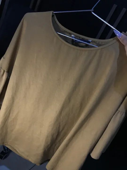 Blusa de Suede Marrom