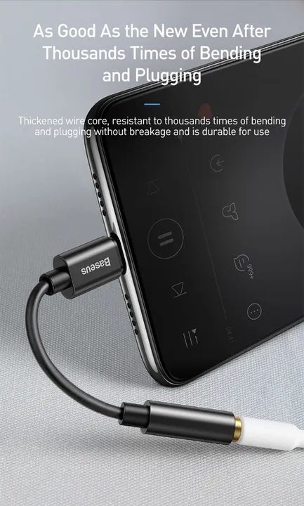 Cabo Adaptador de Áudio USB-C para Fone de Ouvido AUX 3,5mm - Foto 6