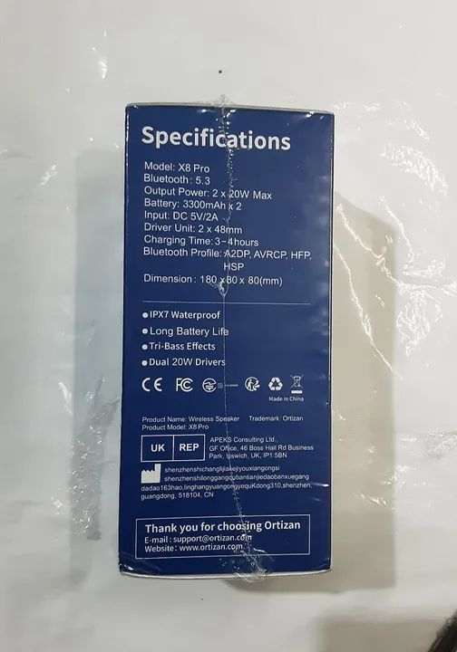 Caixa de som bluetooth portátil nova. Marca Ortizan.  - Foto 4