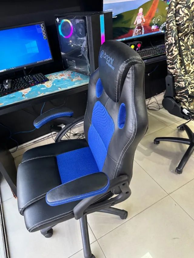 Cadeira Gamer Bright Azul - 601 - + Garantia de 1 ano  - Foto 2