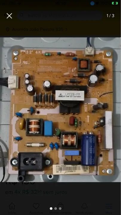 Placa Fonte Tv Un32eh4000g * Ok * 