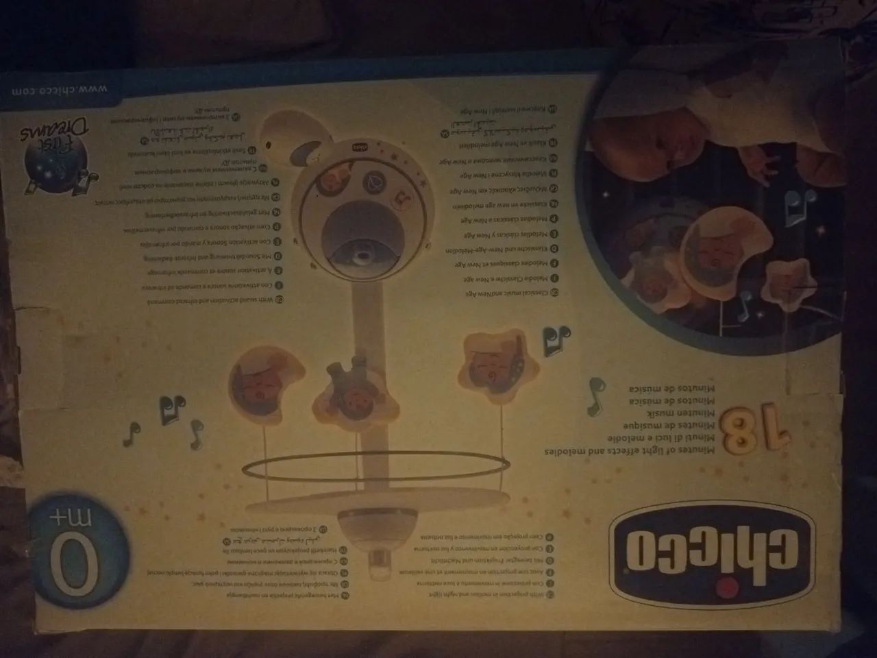 Móbile berço Chicco com projetor - Foto 5