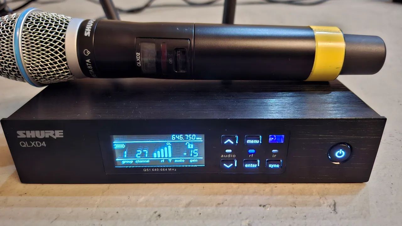 Microfone sem fio Shure QLXD - 57 - Foto 2