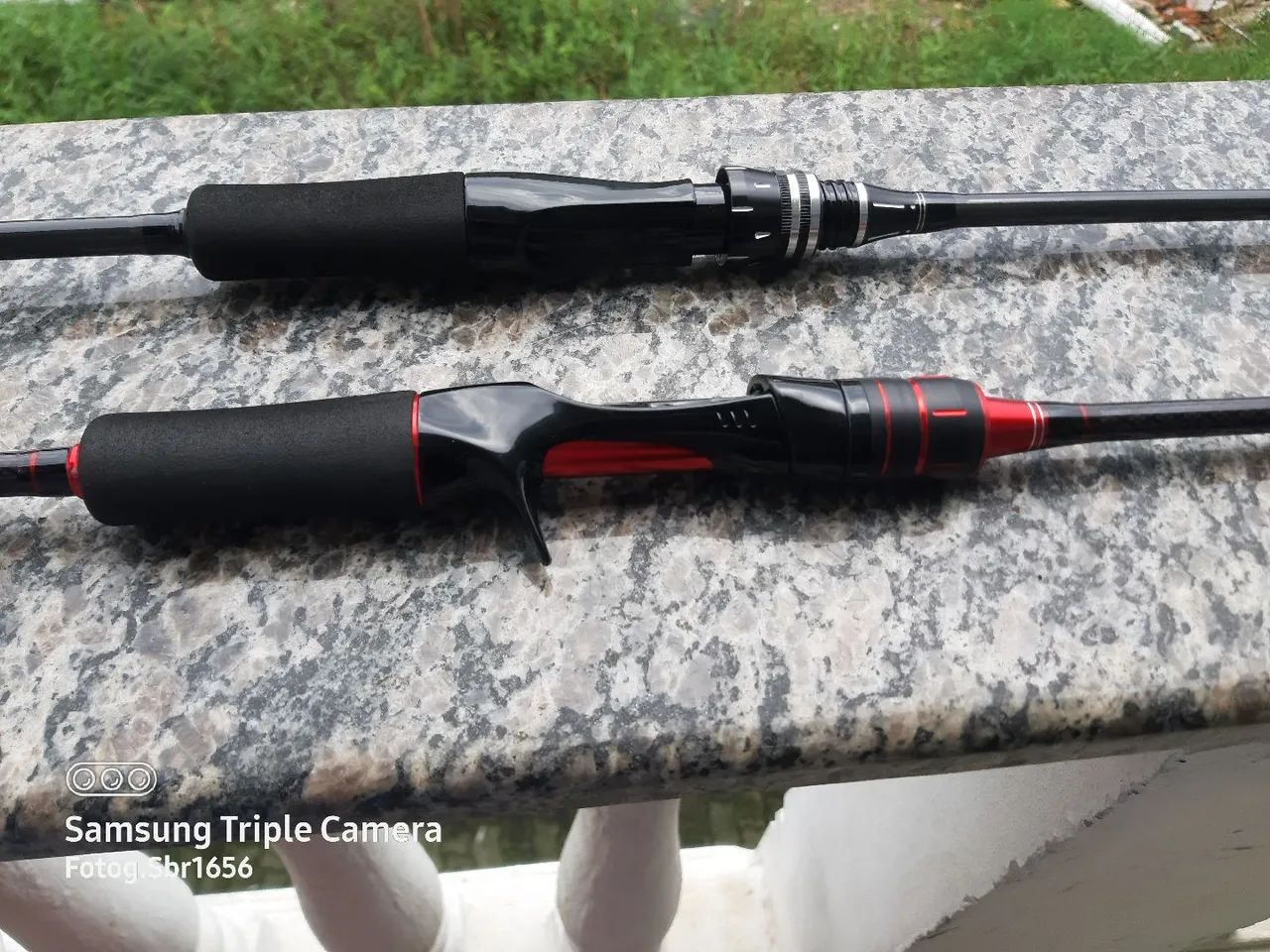 Vara de pesca carbono 1,80 2 seções 6'0 casting 6/17lbs 17de arrasto - Foto 6
