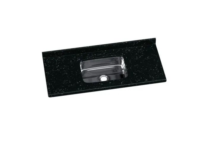PIA MARMORE SINTETICO COM BOJO INOX 120X55 - Foto 2