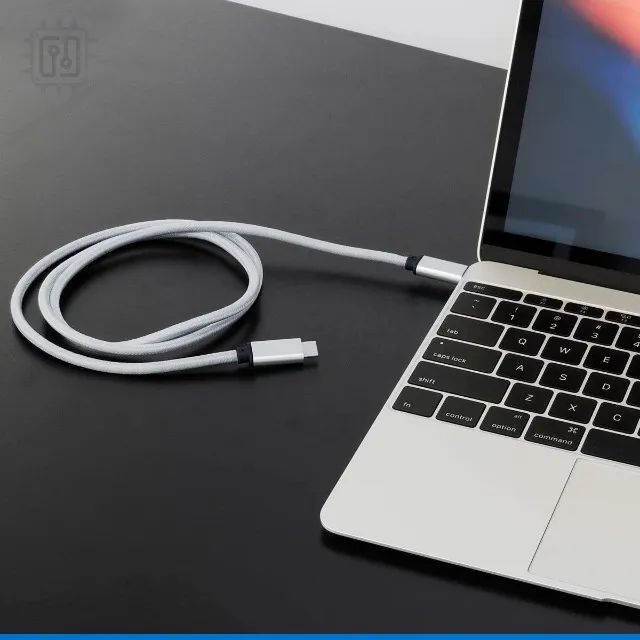 Cabo Usb-C para Usb-C PD60W Carregamento Rápido Nylon Super Resistente - Foto 2