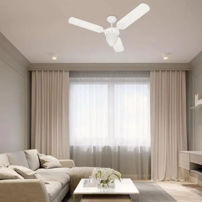 Ventilador de teto delta light branco  - Foto 3