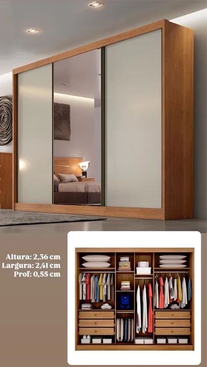 GUARDA ROUPA 100%MDF EXCELENCE!!!